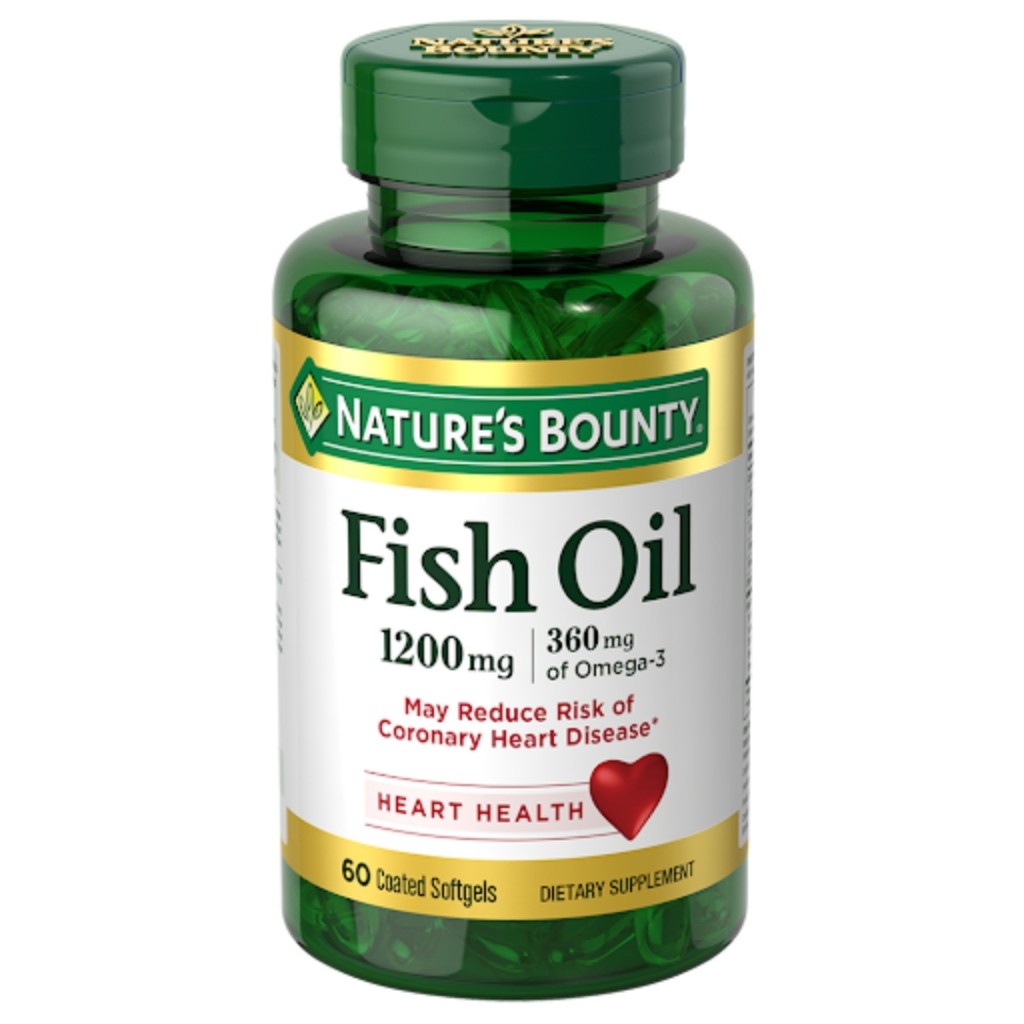 سافت ژل روغن ماهی امگا Nature's Bounty Fish Oil 1200mg نیچرز بونتی (60 عددی)