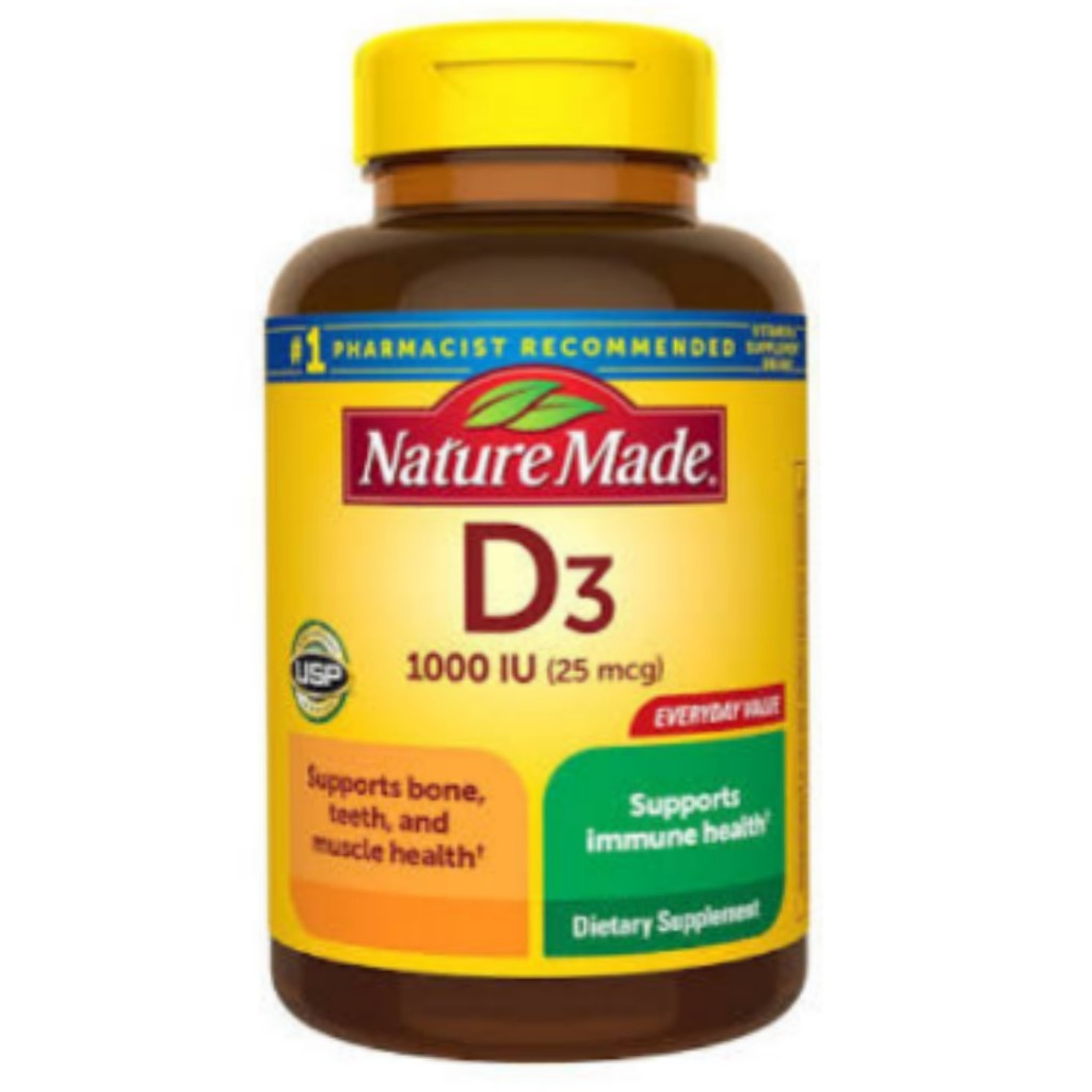 سافت ژل ویتامین D3 1000iu نیچرمید NatureMade (350 عددی)
