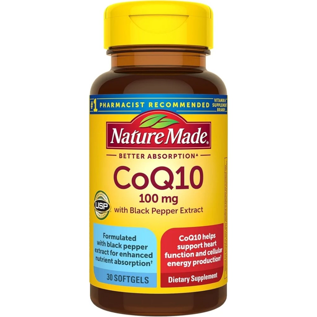 سافت ژل کوآنزیم NatureMade Coenzyme Q10 100mg نیچرمید (30 عددی)
