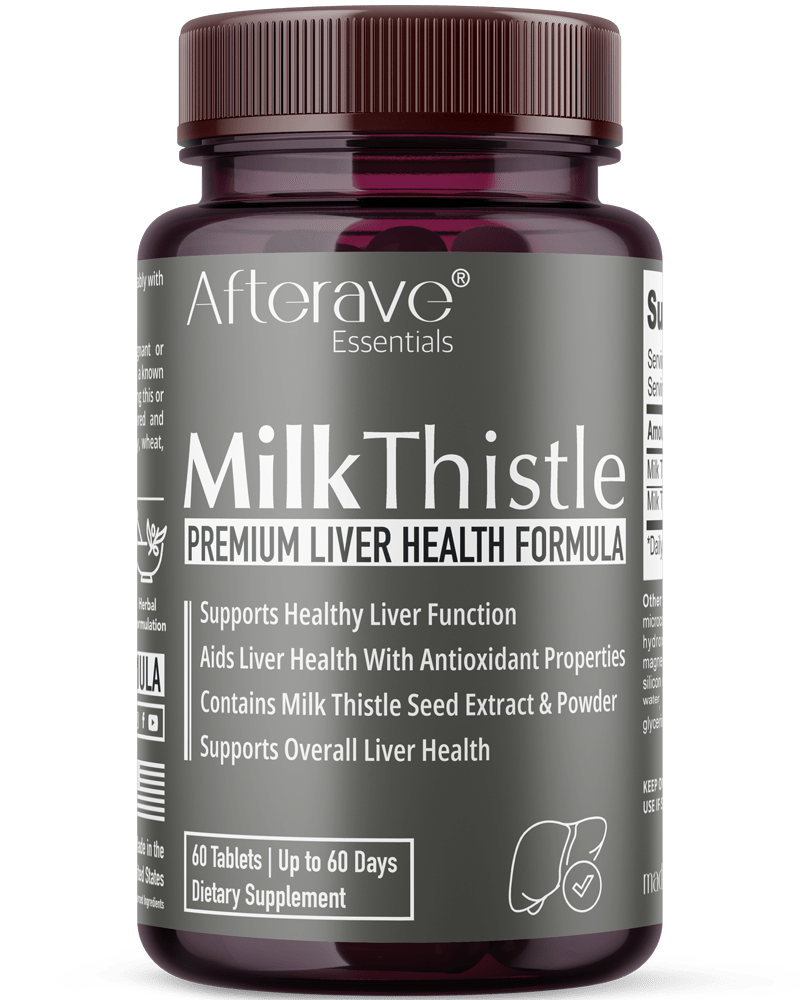 قرص خار مریم Afterave Milk Thistle 60 عددی تقویت کبد و سمزدایی
