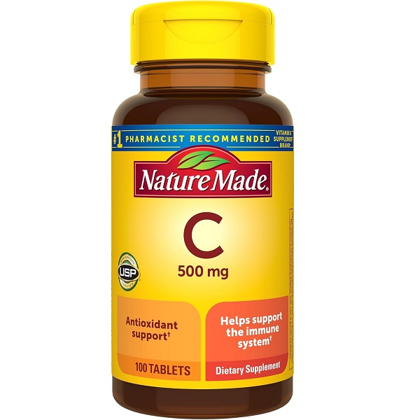 قرص ویتامین NatureMade Vitamin C 500mg نیچرمید (100 عددی)