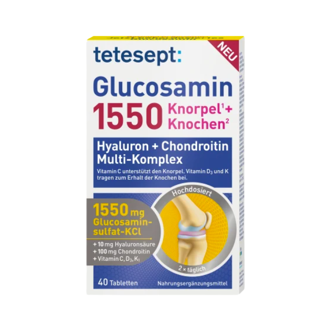 قرص گلوکوزامین Tetesept 1550mg (40 عددی)