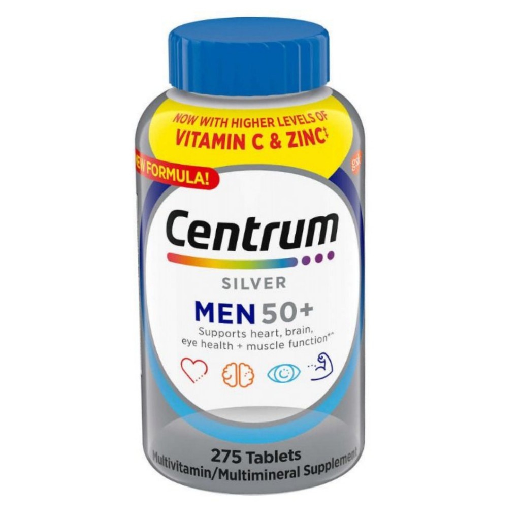 مولتی ویتامین سنتروم آقایان بالای 50 سال Centrum Men (275 عددی)
