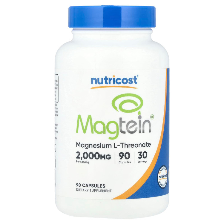 کپسول افزایش تمرکز مگتین نوتریکاست Nutricost Magtein 2000mg (90 عددی)