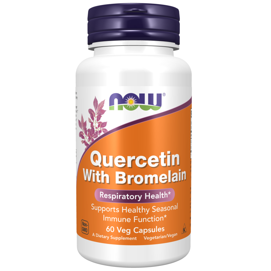 کپسول سلامت بدن کوئرستین همراه بروملین NOW Quercetin with Bromelain (60 عددی)