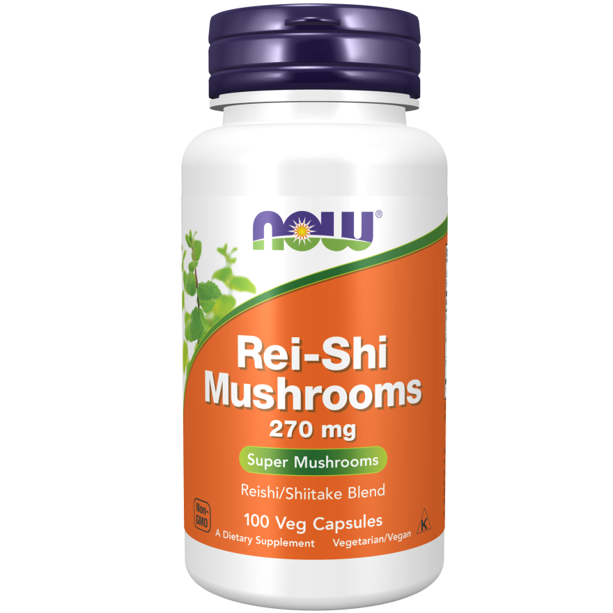 کپسول قارچ تقویت سیستم ایمنی بدن NOW Rei-shi Mushroom 270mg (100 عددی)
