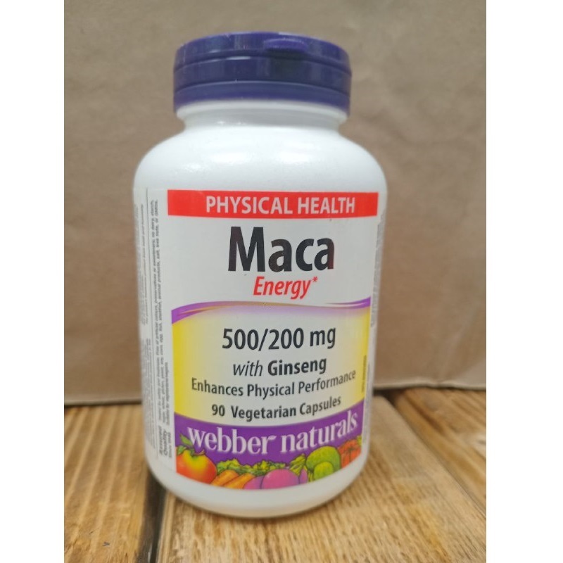 ماکا وبر نچرالز 90 عدد Webber Naturals Maca Energy حاوی جینسینگ
