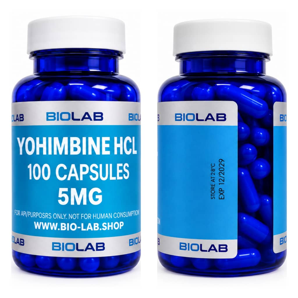 یوهمبین اچ سی ال بایولب 100 کپسول 5 میلی گرم Yohimbine HCl 5 mg, 100 capsules